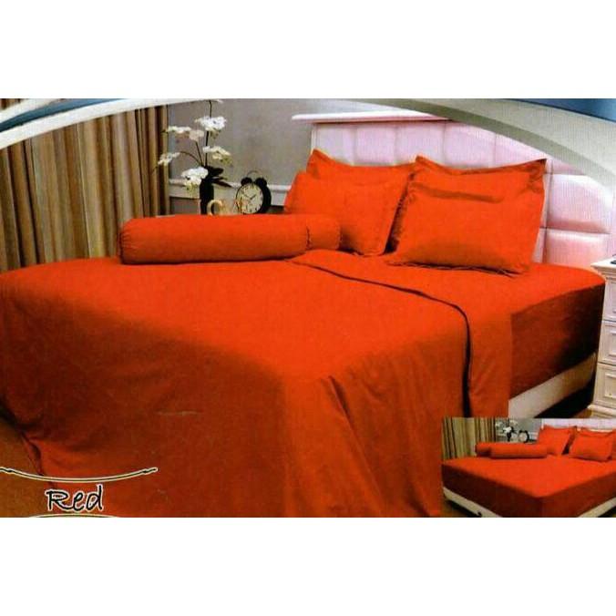 BEDCOVER VALLERY QUINCY RED 180X200 TINGGI 30CM FWANITA 001XOIX