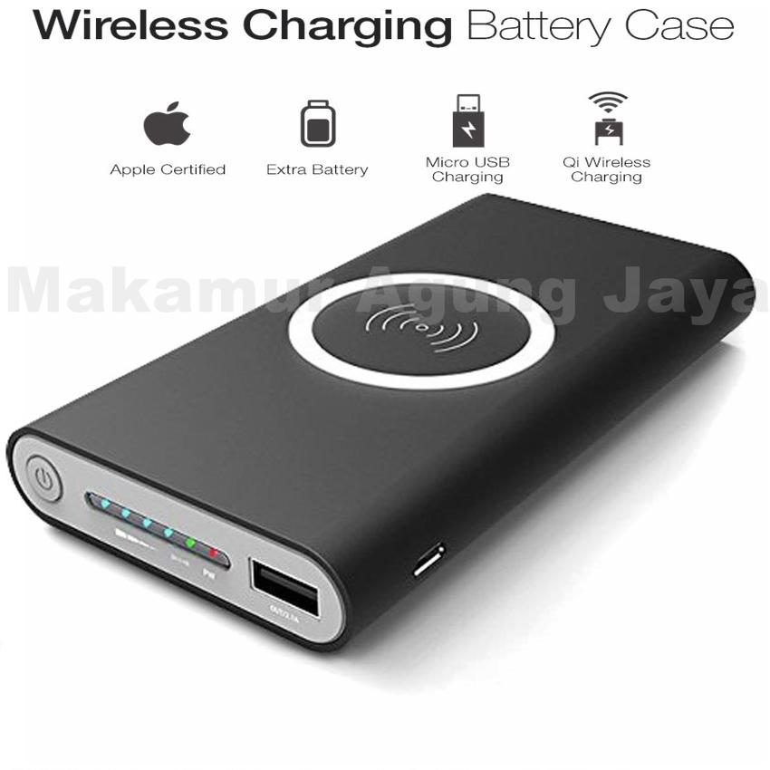 MAJ - Powerbank wireless series Q1 new pertama di indonesia 10000mAh Suporth for android - ios Compatible for Samsung galaxy note5 Samsung Galaxy: Note 8, S8, S8+, S7, S7 Edge, Note 5, S6, S6 Edge, Apple: iPhone X, iPhone 8, iPhone 8+