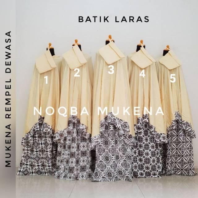 Mukena Bali Mukenah Santung Rayon No 1 Batik Laras Rempel Jumbo Dewasa Murah Grosir ECER Temurah 3