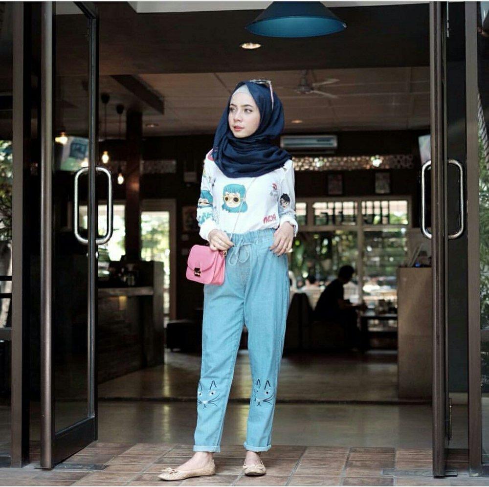 JUMSUIT OUTER Celana jeans wanita