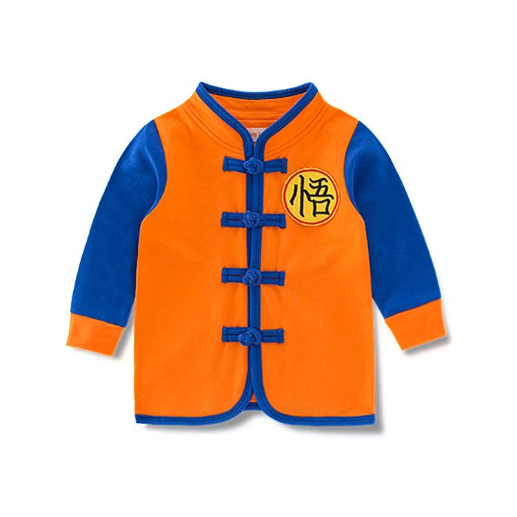 Baju anak Laki-laki & perempuan lengan panjang, kungfu Cina