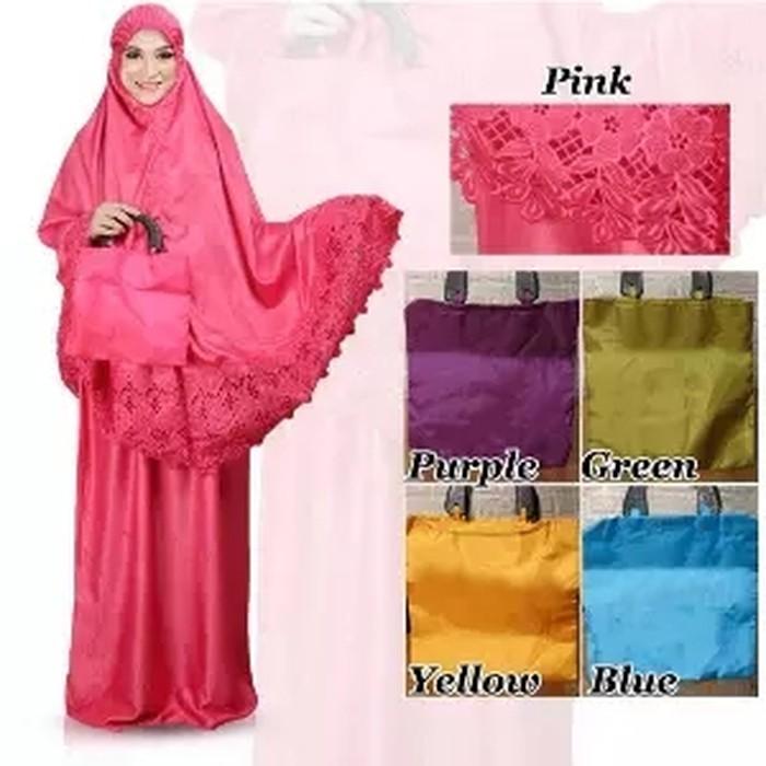 MUKENA SUTRA VELVET RUMPUT LAUT - MUQEENA