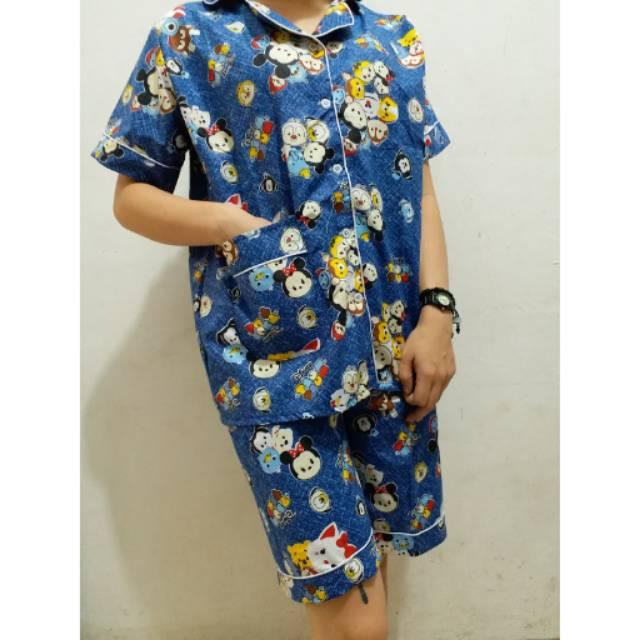 RX Fashion Piyama Pajamas Disney PDK Bahan Katun Jepang Fit L 1R