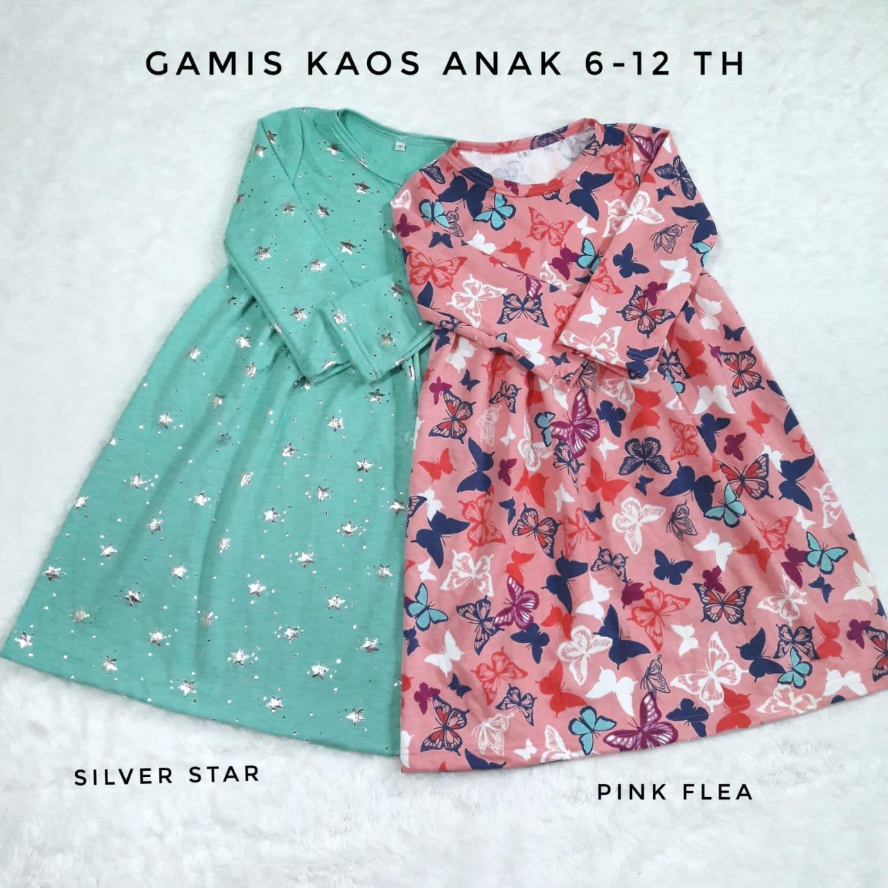 GAMIS KAOS ANAK 1-5 th bahan KAIN TEBAL /Longdress anak/longdress kaos anak/ gamis anak tk