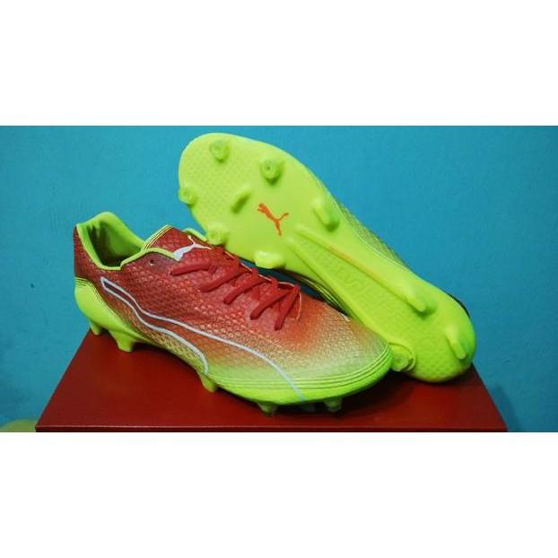 SEPATU BOLA / SOCCER PUMA EVOSPEED FRESH SHOCKING ORANGE - FG - EWTQEG