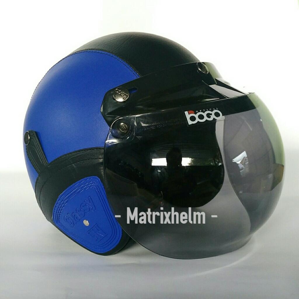 Matrixhelm Helm Bogo Dewasa Navy hitam