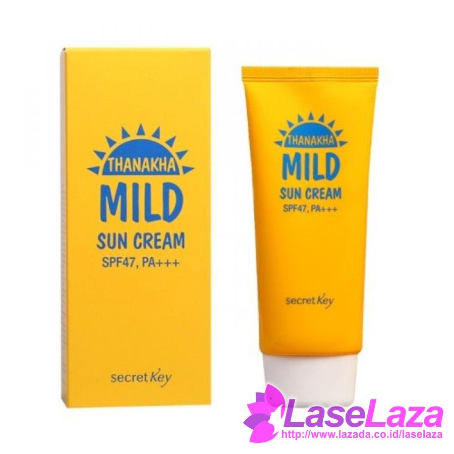 Secret Key Thanakha Mild Sun Cream SPF 47+++ 100g Sunblock Wajah PROMO Murah