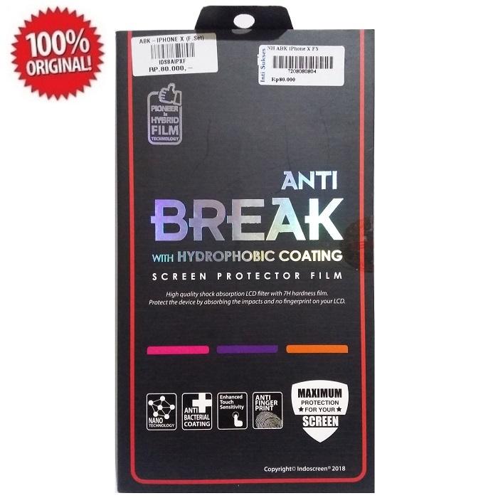 Harga indoscreen screen protector anti break apple iphone x 5 8 inch fullset | HARGALOKA.