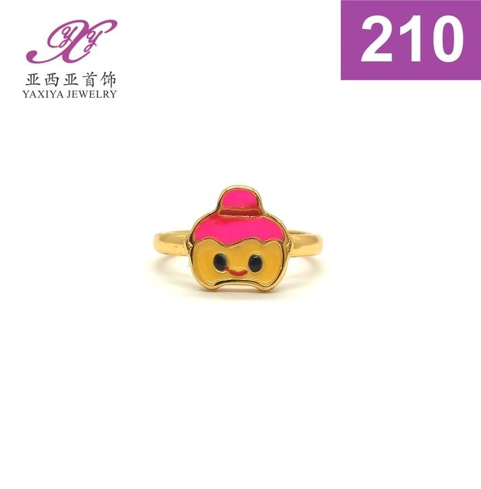 Cincin Anak Lapis Emas Karakter Perhiasan Imitasi 210