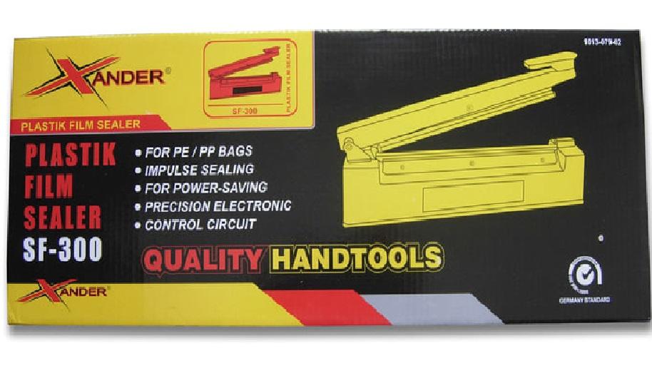Impulse Sealer Xander 30cm body besi SF-300 / Mesin Pengemas Plastik