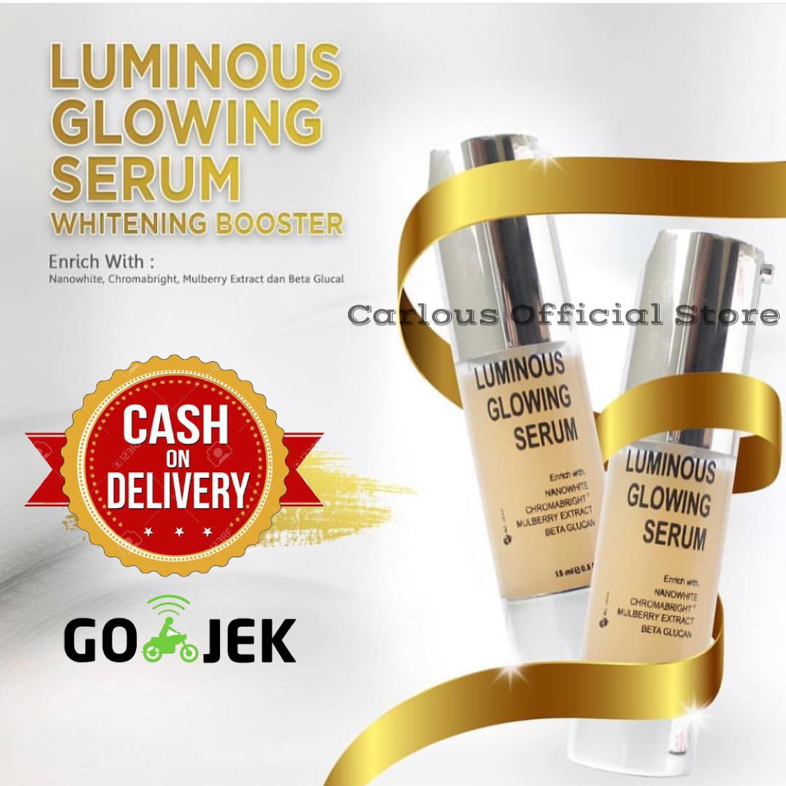 Carlous MS Glow Serum Luminous / Memutihkan wajah / Menyamarkan bekas jerawat dan flek msglow