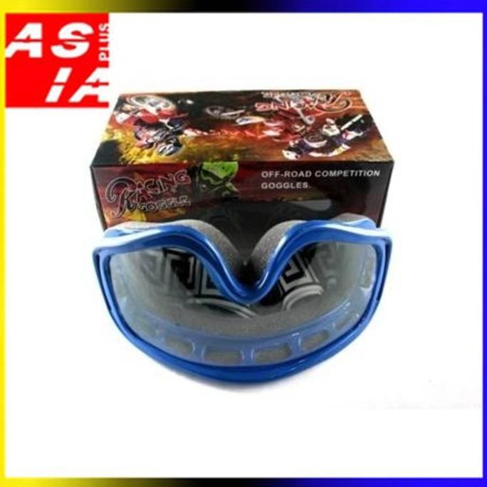 Kaca Mata Sepeda Motor Cross Racing Aksesoris Bikers Safety Bening - Khnfolsi
