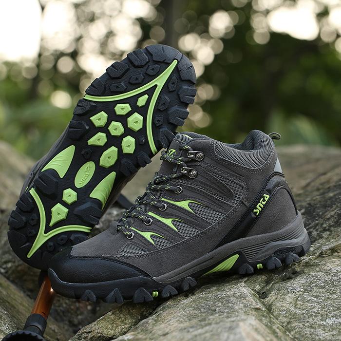Sepatu Gunung Snta 475 GREY GREEN Trekking/Hiking/Adventure/Outdoor - 83l0lR