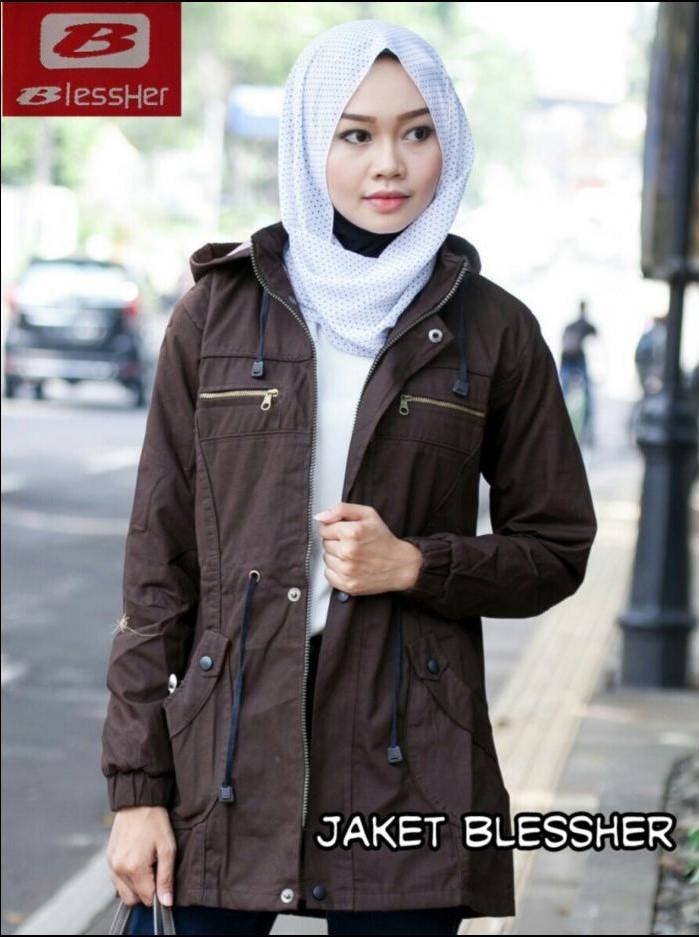 Jaket Parka Wanita Babycanvas Premium Chocolate - Oenzie Store