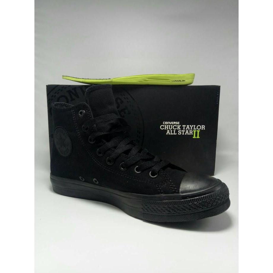 SEPATU CONVERSE CHUCK TAYLOR 2 BLACK LUNARLON PREMIUM ORIGINAL BNIB - 9A8WQP