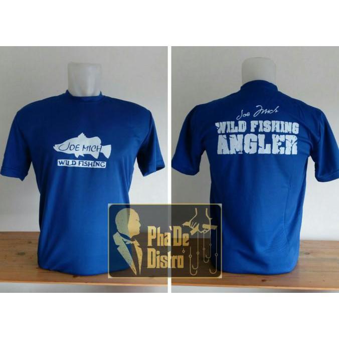 Kaos Wild Angler Barramundi Biru Muda - Pancingqsad