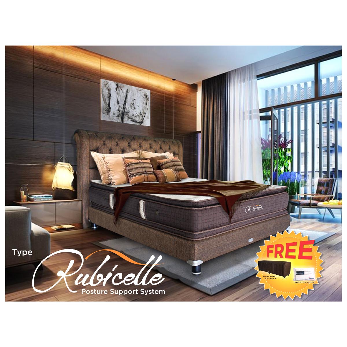 FREE ONGKIR American Pillo Spring Bed RUBICELLE - BED SET 200 x 200