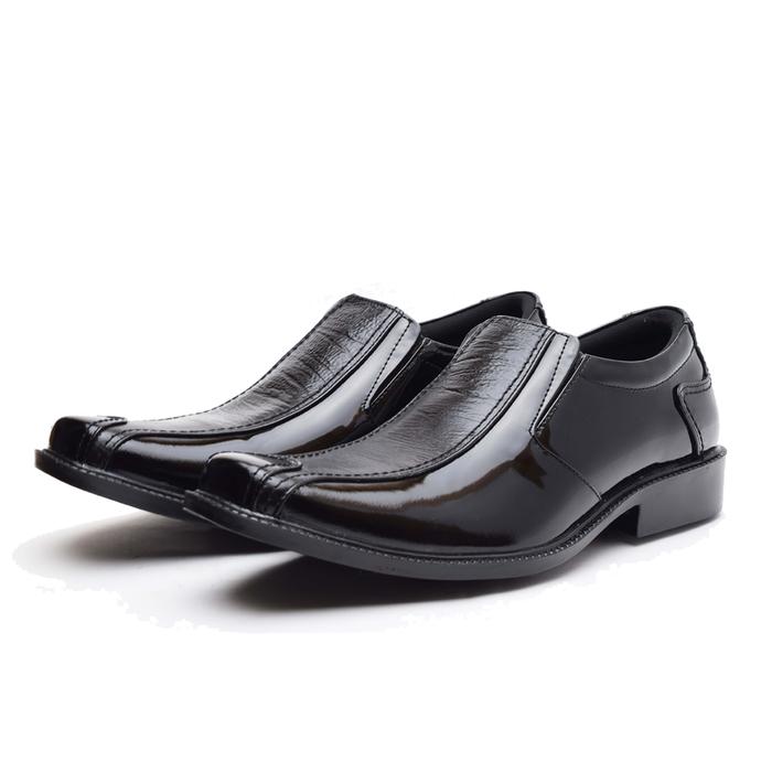 Sepatu Pantofel Pria - PREMIUM Wetan Gianyar - HARGA PROMO - Hitam, 38