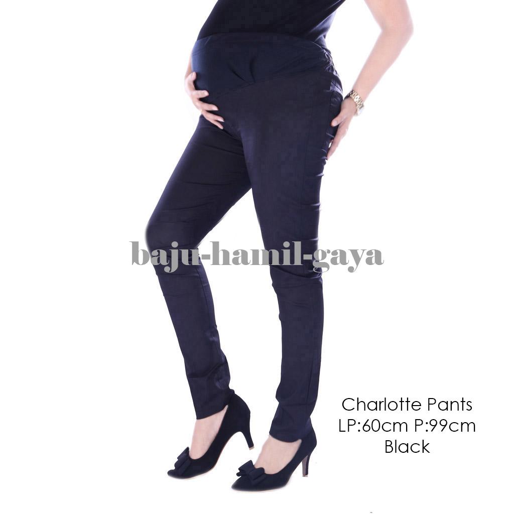 BajuHamilGaya - Celana Hamil Kerja - CHARLOTTE PANTS BLACK - Celana Hamil Murah / Celana Hamil / Celana Ibu Hamil / Celana Panjang Ibu Hamil / Baju Wanita Harga Murah / Celana Kerja Ibu Hamil / Baju Cewek Kekinian / Baju Hamil Lucu / Baju Hamil Murah