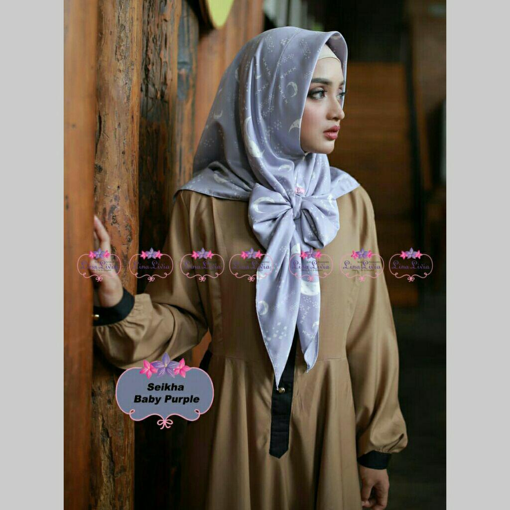 Seika Moonlight (Baby purple) by Linalivia hijab jilbab instan kerudung bergo daily