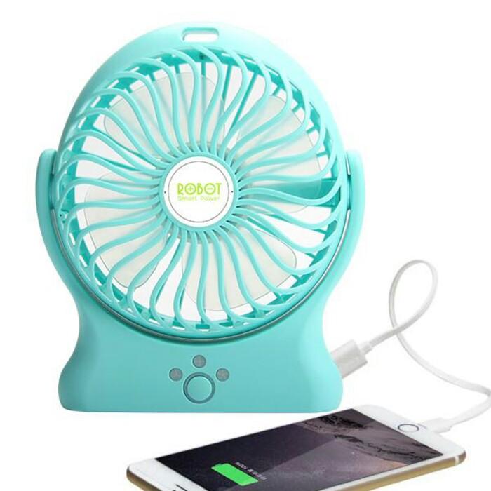  VIVAN ROBOT Portable kipas USB power bank litihium battrey fan RT-BF06