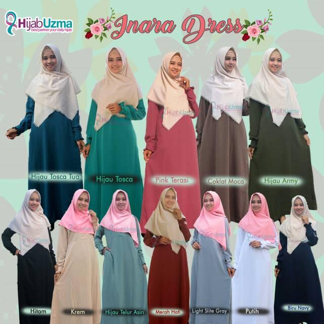Gamis wanita terbaru gamis wanita gamis dewasa gamis syari gamis terbaru Gamis polos Wolfis Woolpeach Wolvis Hijab Uzma Farian Warna