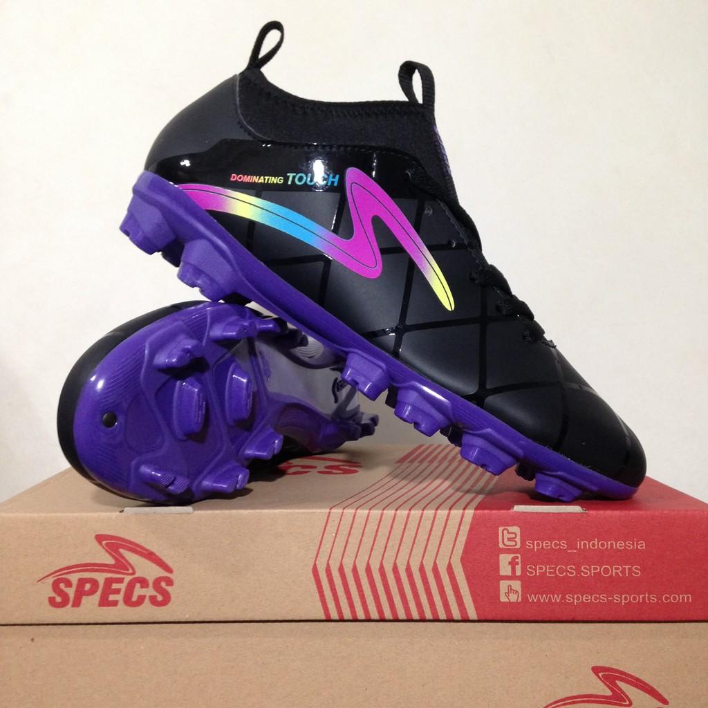 Sepatu Bola Specs Diablo FG FT Black Violet 100721 Original BNIB
