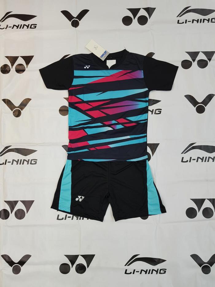 Baju Kaos Setelan Badminton Anak Yonex Y.29 Hitam - W6XoM7