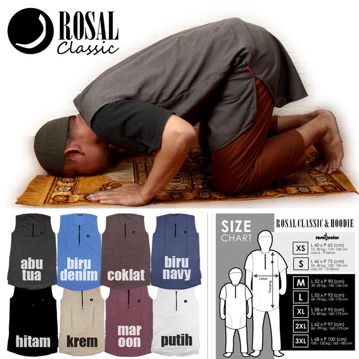 ROSAL - Rompi Sholat/Baju Koko/Gamis Pria/Sajadah/Sarung/Tasbih/Oleh Oleh Haji Umroh