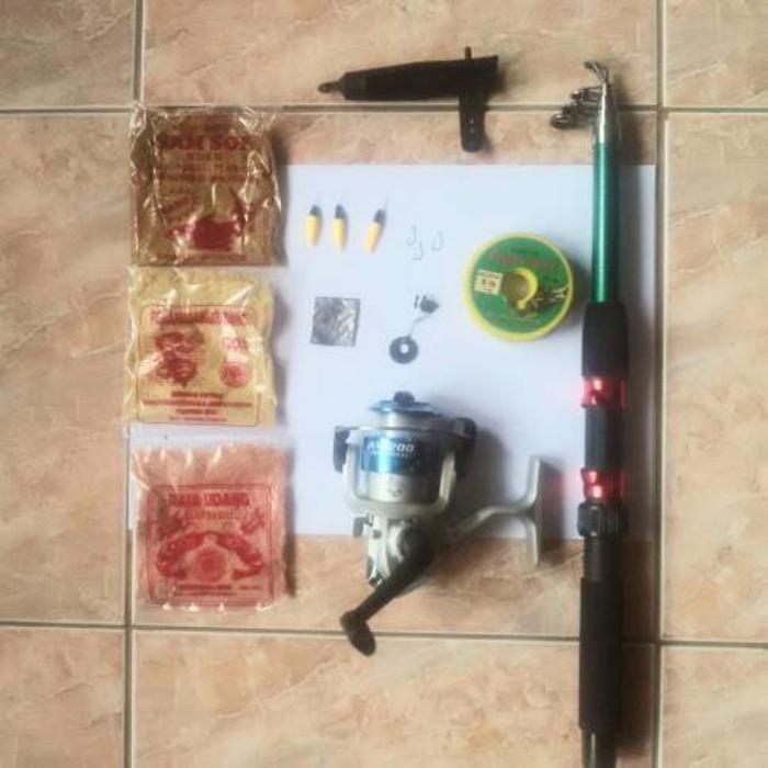 Promo Fishing Pen Pena Joran Antena Mini Portable Set pancing Siap P - NhS5og