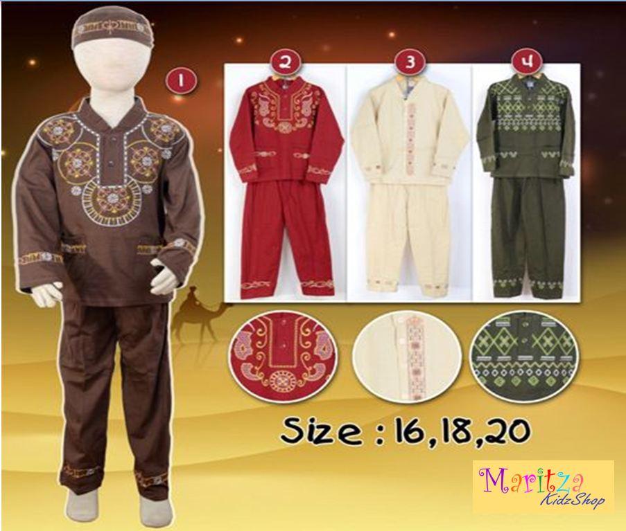 〘nEw ArriVAl〙WF695 Baju Muslim / Koko Anak 6 - 10 tahun