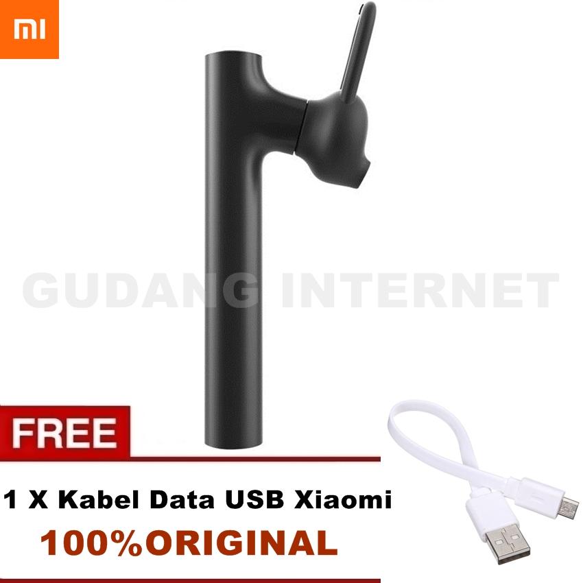 Xiaomi Bluetooth Headset LYEJ01LM Original 4.1 Redmi note 2 mi4i - Hitam-Putih 100% Original