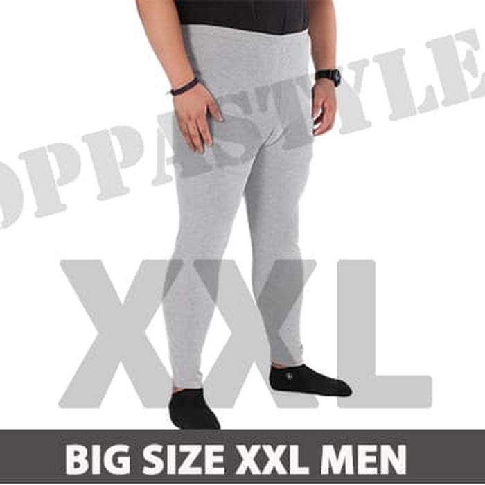 BIG SIZE XXL BASIC LEGGING PRIA CELANA LEGGING PANJANG TRAINING SPORT