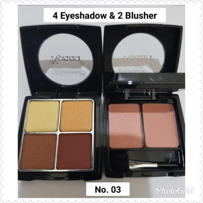 PROMO 4 EYESHADOW & 2 BLUSHER NONNA 1006 NO. 03 MAKE UP SET TERLARIS