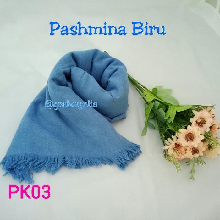 Pashmina / Jibab / Hijab Katun Biru