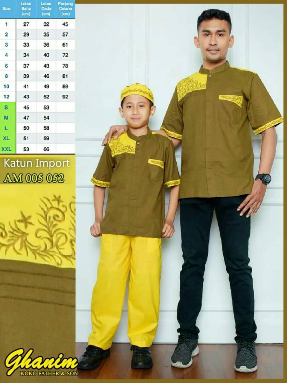 〘dIsKon mUraH〙NK877 BAJU KOKO ANAK KOKO AYAH ANAK KOKO COUPLE AM-052