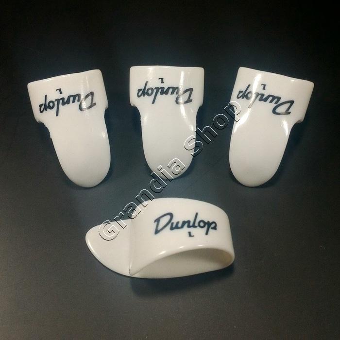 NEW Dunlop Set Finger & Thumb Pick White Pik Jari Jempol Gitar PROMO