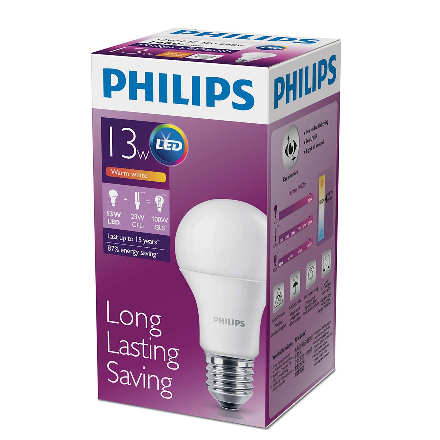 PHILIPS Bola lampu LED 13 Watt - Warm White