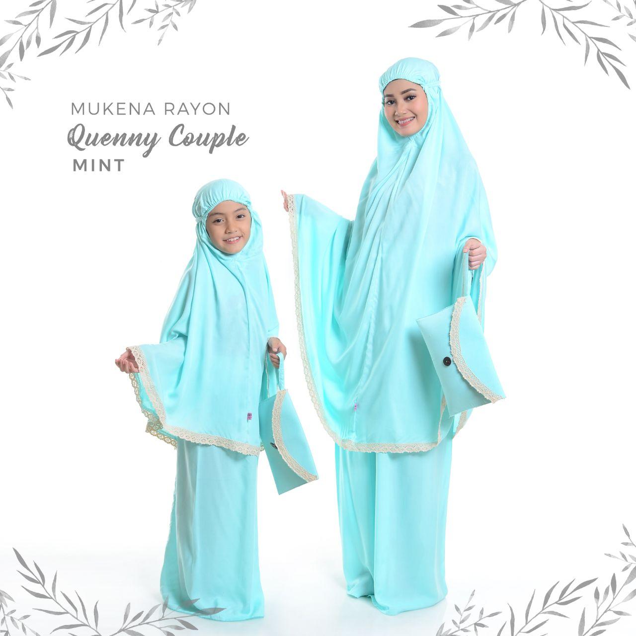 Mukena Rayon Quenny Couple Mint
