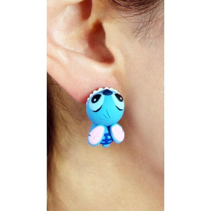 anting stitch lilo handmade clay disney - Termurah - Best Seller