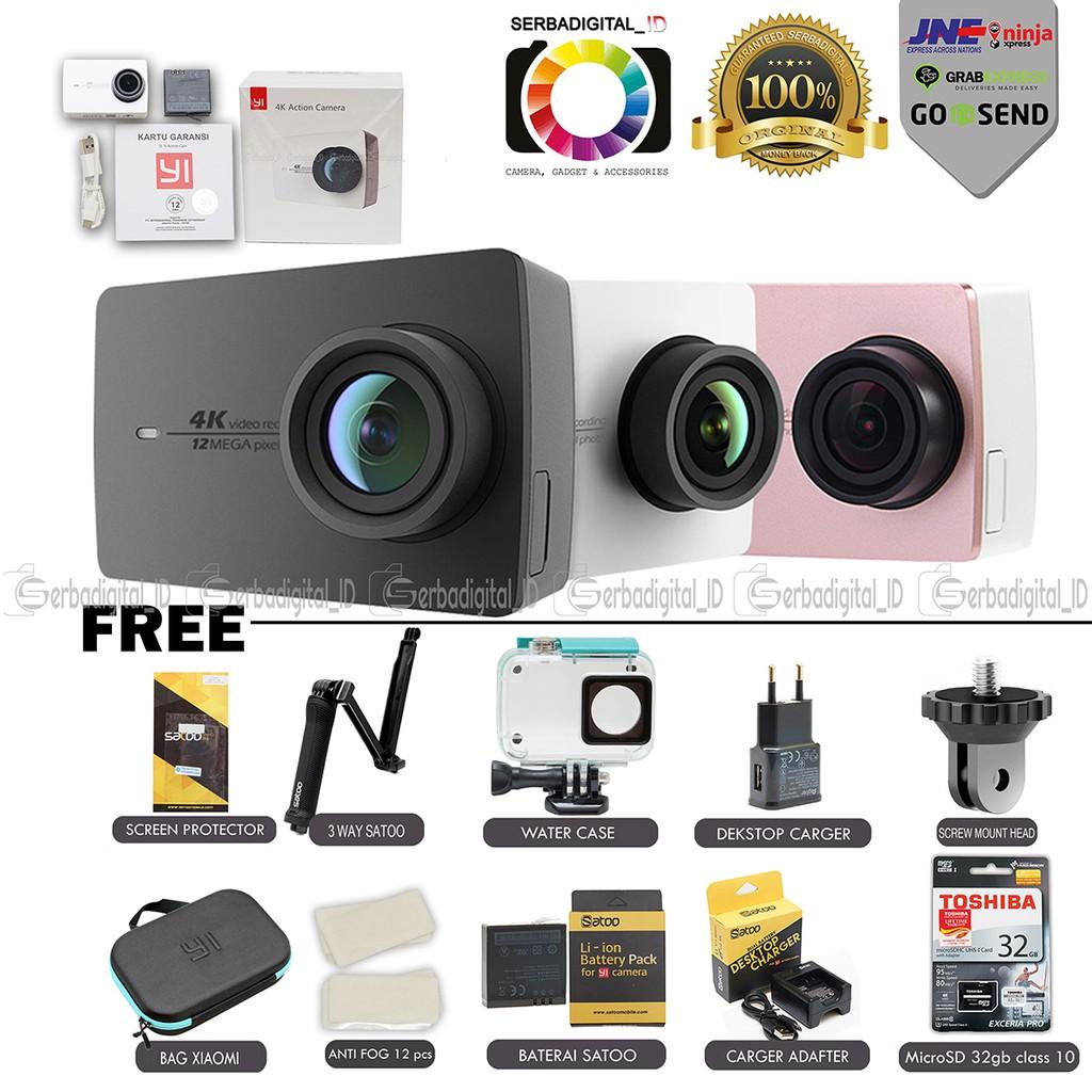 Xiaomi Yi 2 4K Paket Serba Lengkap Action Camera