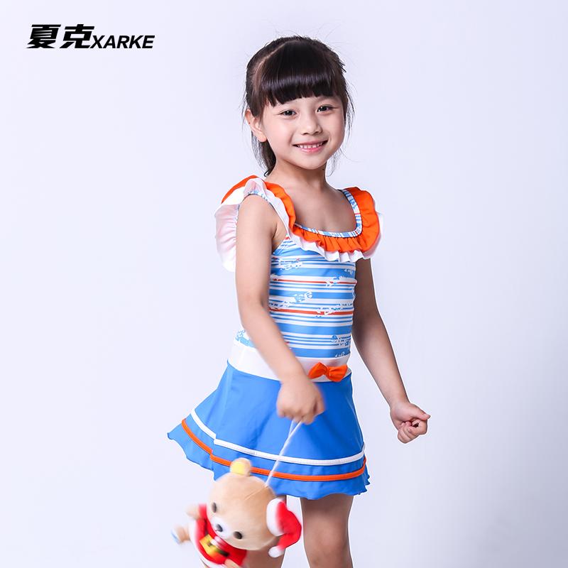 Baju Renang Baru Terusan Pakaian Renang Orangtua Dan Anak Ibu (Angkatan Laut Biru)