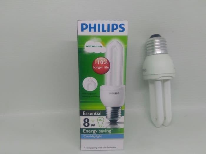 Philips Essential 8 Watt Putih Garansi Resmi Philips Indonesia