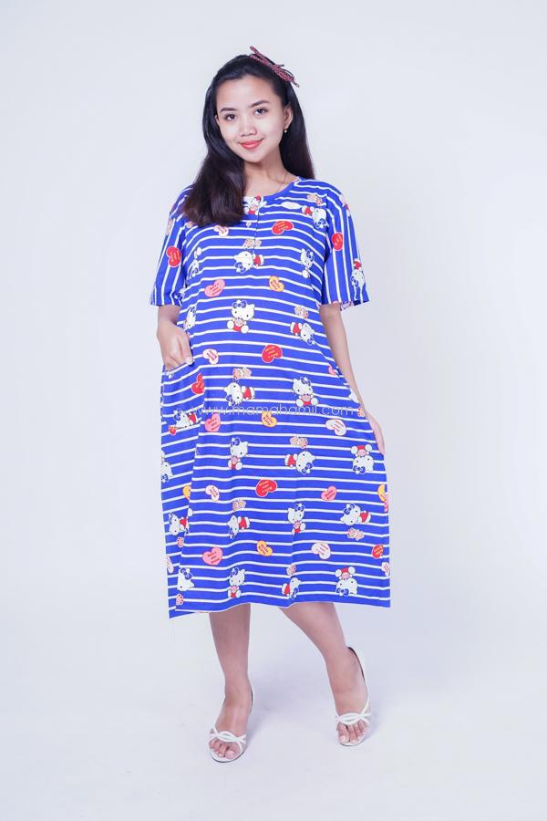 Mama Hamil Daster Hamil JUMBO Kitty / daster bali / daster batik / daster ibu / daster malang / daster ibu hamil / daster menyusui / daster hamil / daster payung / daster remaja / daster kencana ungu / daster full kancing / daster kimono