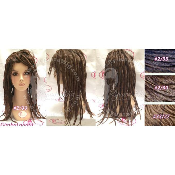 DREADLOCKS GIMBAL RASTA AFRO WIG LONG PANJANG PIRATES BAJAK LAUT - STYLE