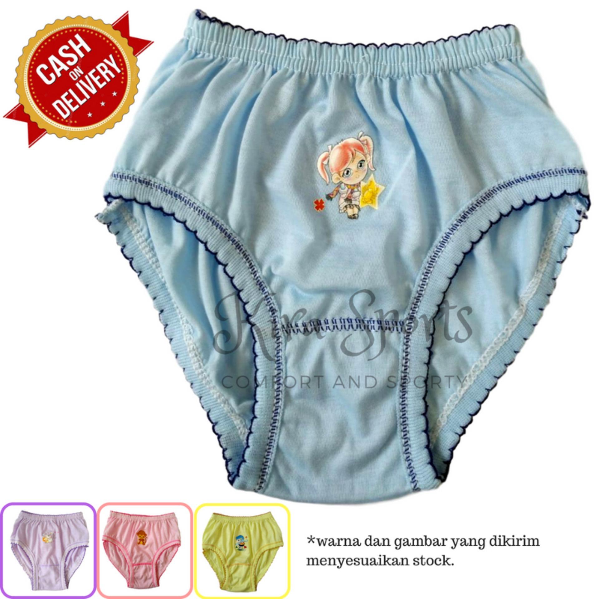 Kira Sports Celana Dalam Anak Perempuan / Aneka Bawahan Cewek Motif Kartun Karakter Lucu Terbaru Untuk Anak-anak dan Balita / Bukan Merk Sorex Jumbo Transparan G-string Boxer Bunga dan Untuk Ibu hamil / Dalaman Wanita Bahan Katun Murah ANK71601 - Bisa COD