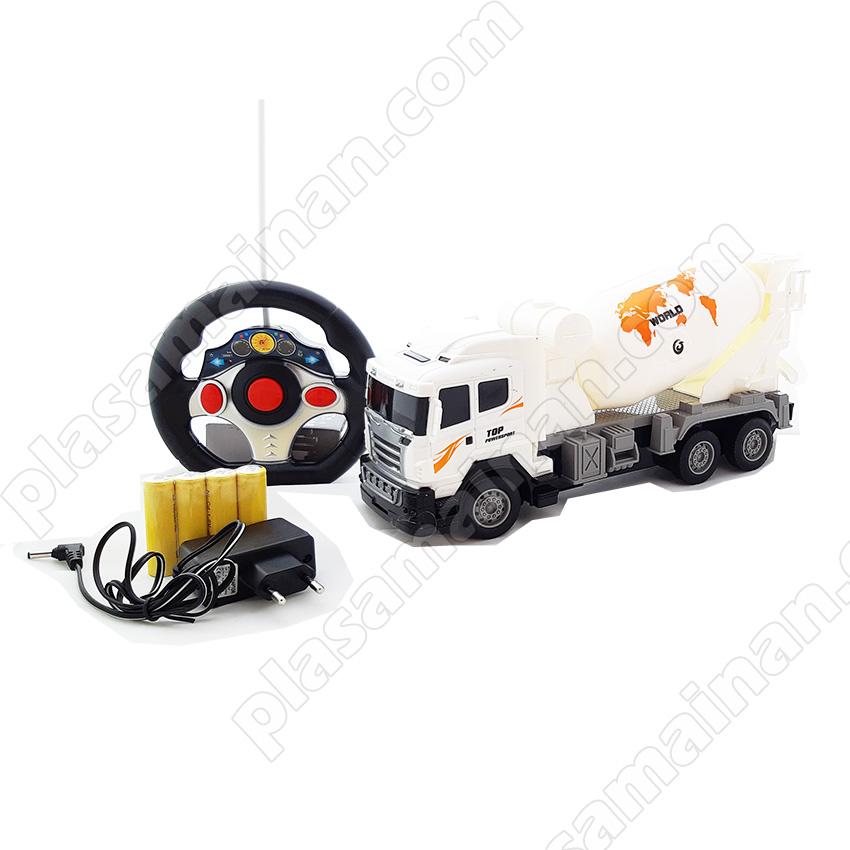 AA Toys Mainan Anak Truck Cement Mixer RC Mobil Remot Truck Molen