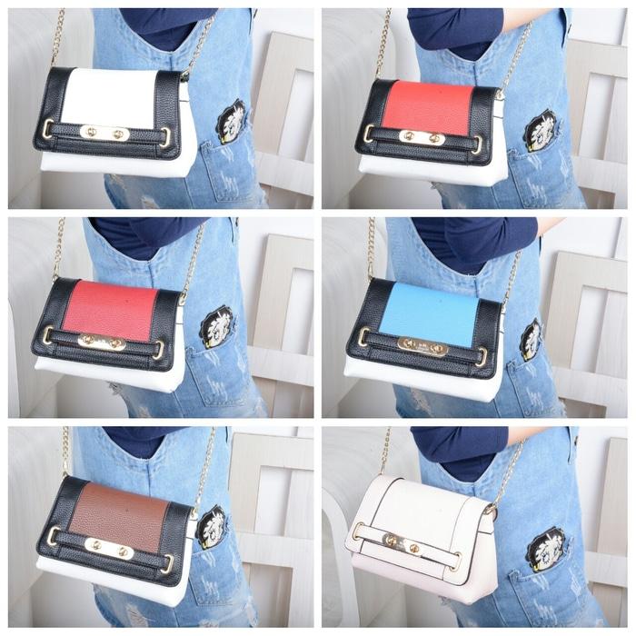 TAS BATAM BRANDED COACH SELEMPANG 3TONE 0123#