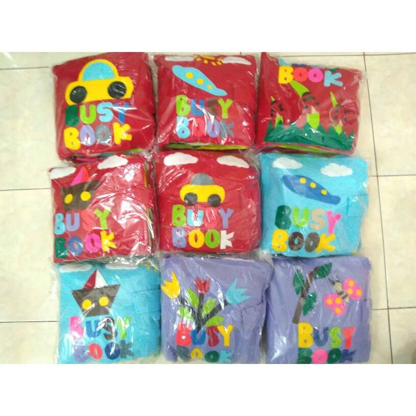 Mainan Anak WY675 Busy Book Buku Belajar Anak Dari Kain Flanel