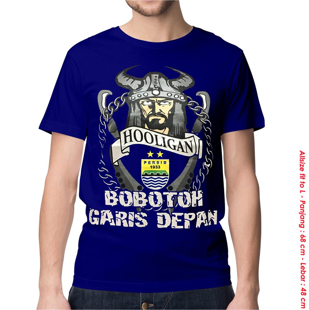 KAOS BAJU DISTRO BOLA - PERSIB BOBOTOH GARIS DEPAN NEVY